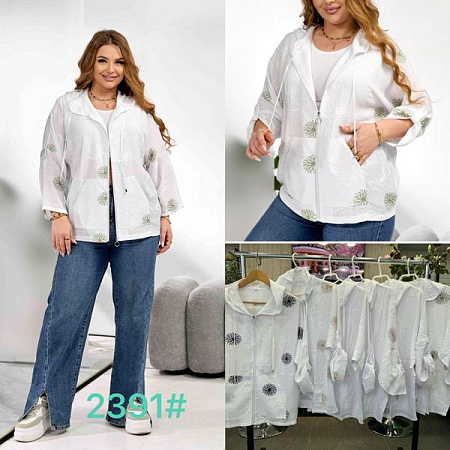 Рубашка Jjf 2391 white-white - делук