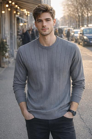 Свитер Moranny 25198 grey - делук