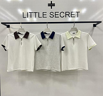 Футболка Little Secret W3119 white-brown - делук