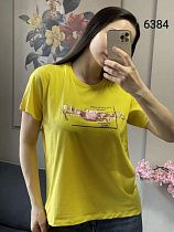 Футболка Fsn 6384 yellow - делук