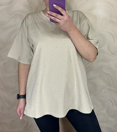 Футболка Levisha 26002 l.beige - делук