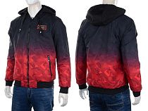Куртка No Brand 2222 black-red - делук