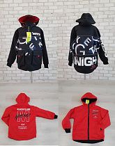 Куртка No Brand 21A13 black-red - делук