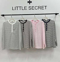 Свитер Little Secret 10305 grey-white - делук