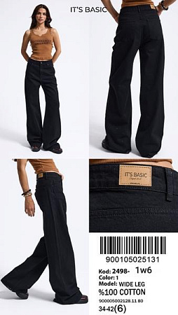 Джинсы Jeans Style 2498-1W6-1 black - делук