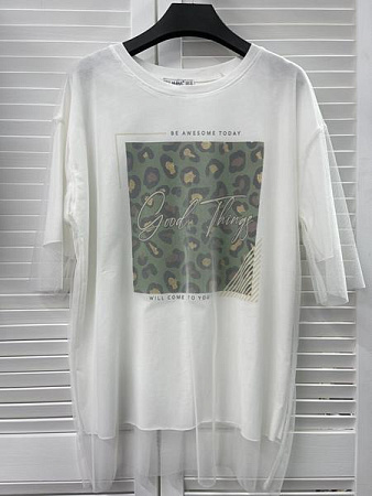 Футболка Karon 7114 white - делук