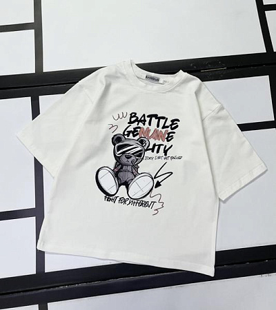 Футболка Kosmy 520-37 white - делук