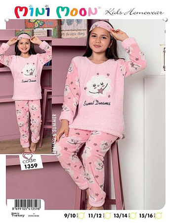 Пижама Disneyopt Kids 1359 pink-old-3 - делук
