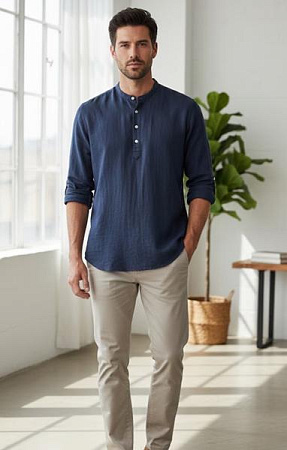 Рубашка Mary Poppins 7199 navy - делук