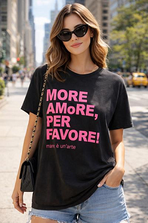 Футболка Major 9008 black-pink - делук