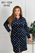 Халат Romeo Life 901-132 navy - делук