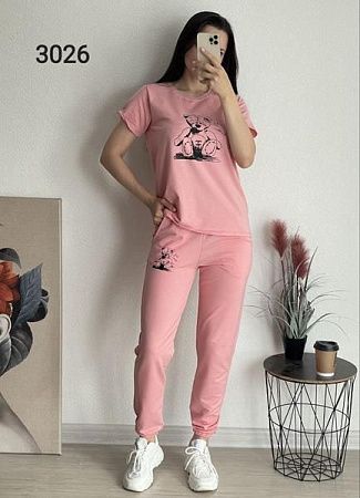 Костюм Спорт Fsn 3026 pink - делук