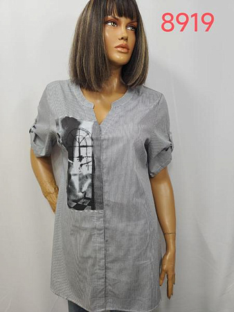Рубашка Lida 8919 grey - делук