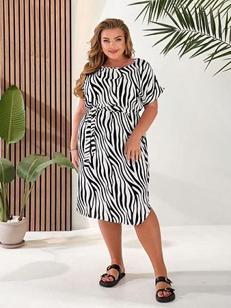 Платье Romeo Life 851 white-black - делук