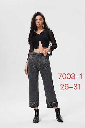 Джинсы Newjeans 7003-1 d.grey - делук