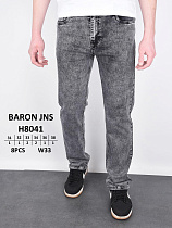 Джинсы God Baron H8041 grey - делук