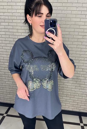 Футболка Levisha 250102 grey - делук