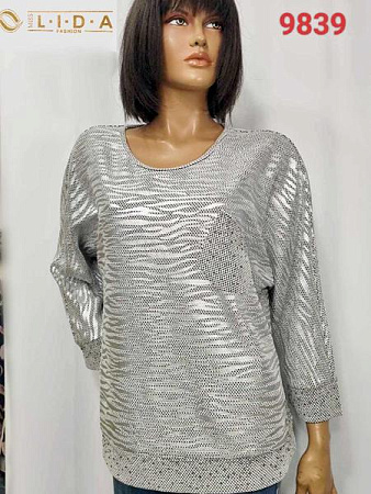 Свитер Lida 9839 silver - делук