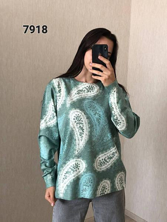 Свитер Fsn 7918 green - делук