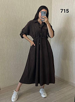 Платье Fsn 715-1 brown - делук