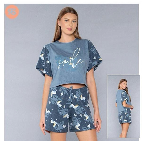 Пижама Trikotag 6799 d.grey - делук