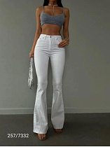 Джинсы Jeans Style 257-7332 white - делук