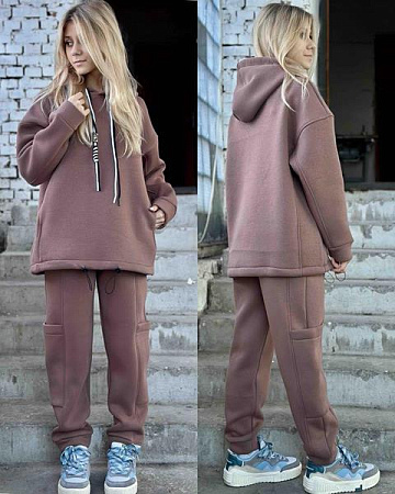 Костюм Спорт Karolina KR323 brown - делук