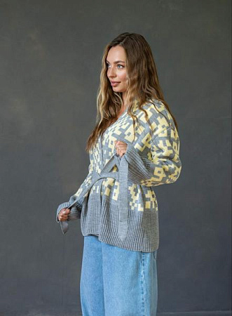 Кардиган Liza Brend 1111 grey - делук