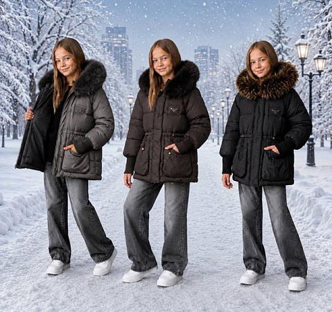 Куртка Delfinka 807 brown - делук