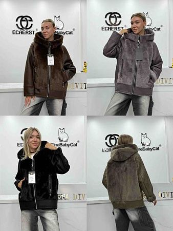 Дубленка Yafeier 25105 brown - делук