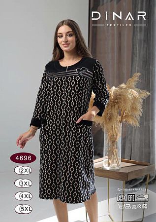 Халат Sss Annet DO-D4696 black - делук