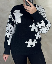 Свитер Levisha 25407 black - делук