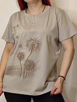 Футболка Kosta 9679 beige - делук