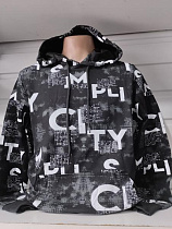 Худи Panda 1483 black - делук