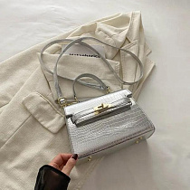Сумка Fashion Bag A8117-1 silver - делук