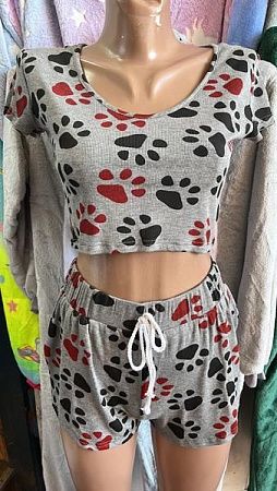 Ночнушка Saimeiqi 207 grey - делук
