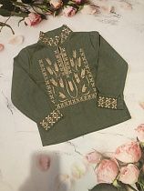 Вышиванка Moda School M90 khaki - делук
