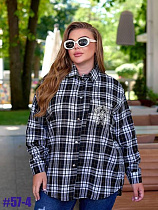 Рубашка Bat 57-4 black - делук