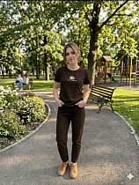 Футболка Newe 200-1 brown - делук