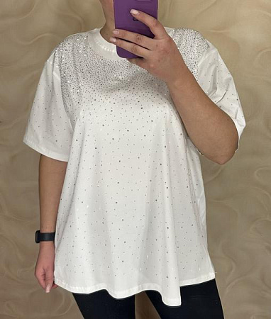 Футболка Levisha 26002 white - делук