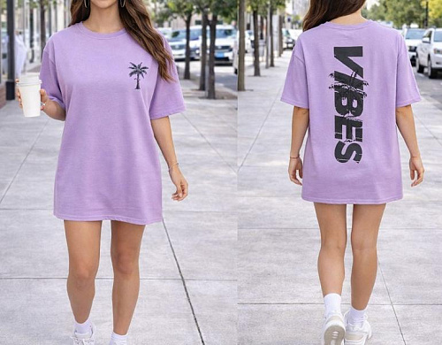 Футболка Elena&Vika 25077 lilac - делук