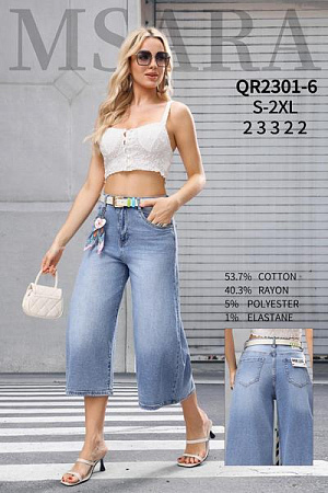 Бриджи Jeans Club QR2301-6 l.blue - делук