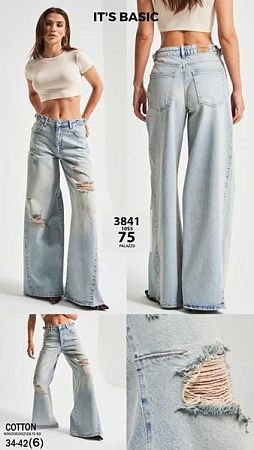 Джинсы Jeans Style 3841-75 l.blue - делук