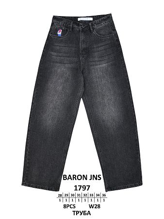 Джинсы God Baron 1797 black - делук