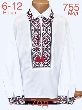 Вышиванка Надийка ND836-755 white - делук