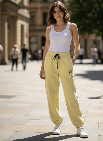 Штаны Спорт Delviago DL735 yellow - делук