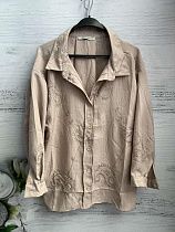 Рубашка New Season 8614 beige - делук