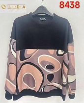 Свитер Lida 8438 black-pink - делук