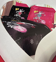 Постельное Белье Tac Le Vele Mays TL06 black - делук