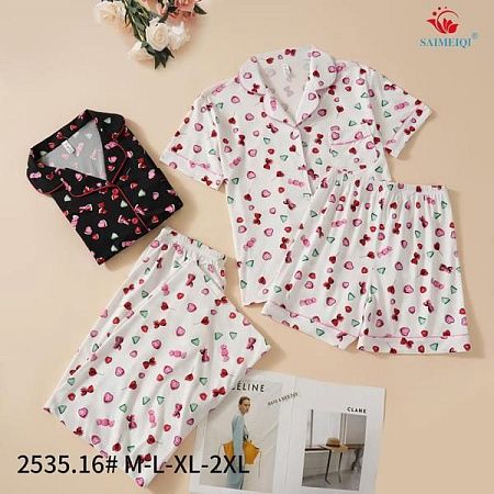 Пижама Saimeiqi 2535-16 black - делук